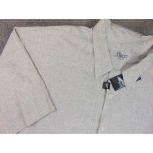 Smokey Joes Shirt Mens 6XLWhite Black Check Short Sleeve Streetware Baggy